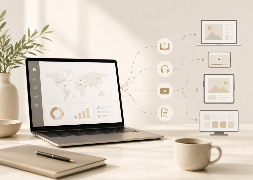 Multimedia distribution across major digital platforms